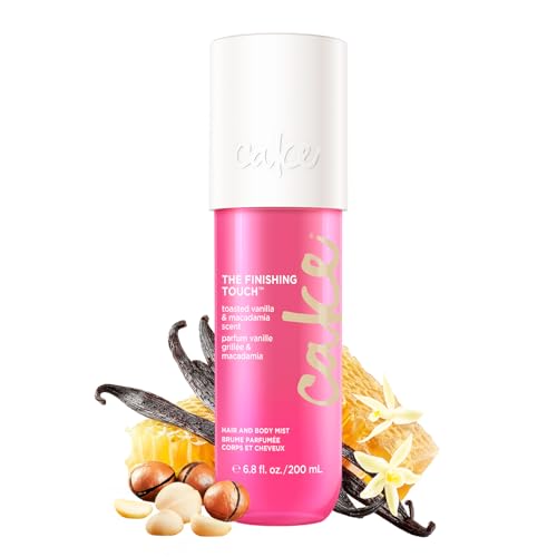 Cake Beauty Finishing Touch Hair and Body Mist, Pink Dragon Fruit & Jasmine Scent- Fine Fragrance Mist – Infused with Aloe and Argan Oil - 6.8 Fl Oz / 200 mL