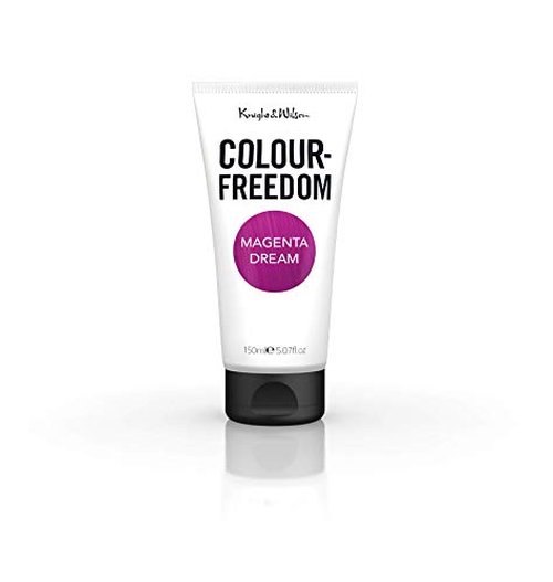 Knight & Wilson Colour-Freedom 150ml Magenta Dream Purple Semi-Permanent Hair Color - Ultra-Vibrant Vegan Friendly Color Mask with Shine Booster Complex - Ammonia Free Color Lasts Up To 6-10 Washes