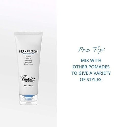 Baxter of California Grooming Cream for Men - Light Hold Hair Styler with Natural Finish