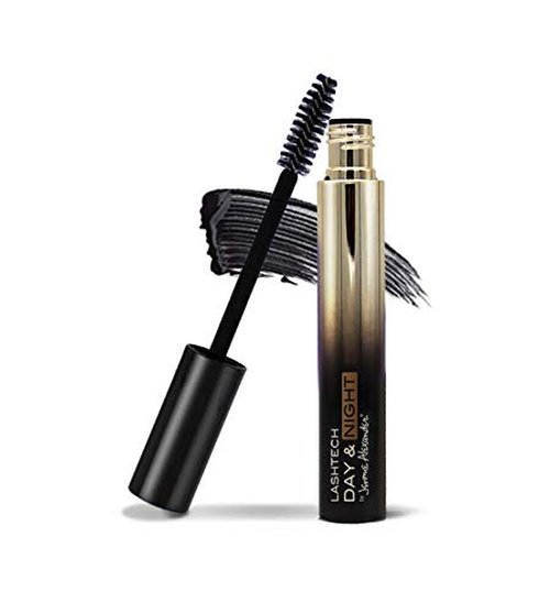 Jerome Alexander LashTech Volumizing Mascara Set - Day & Night with Eye Makeup Remover | Black