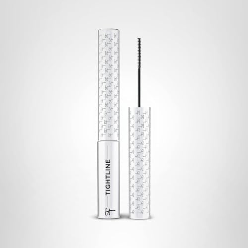 IT Cosmetics Tightline 3-In-1 Lash Primer, Eyeliner & Black Mascara - Lengthens & Conditions Lashes - Ultra-Skinny Wand - Infused With Collagen, Biotin, Peptides & Antioxidants - 0.12 fl oz