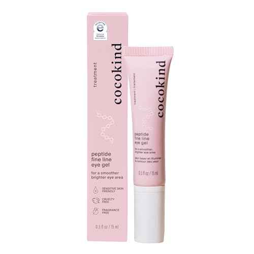 Cocokind Peptide Eye Gel, Lightweight and Hydrating Fine Line Treatment to Reduce Wrinkles, Made for Sensitive Skin, Fragrance Free, Cruelty Free, Vegan, .5oz