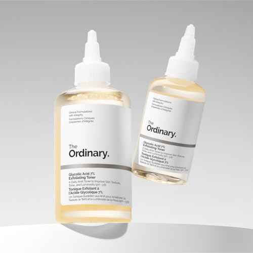 The Ordinary Glycolic Acid 7% Exfoliating Toner, Brightening and Smoothing Daily Toner for More Even-Looking Skin Tone