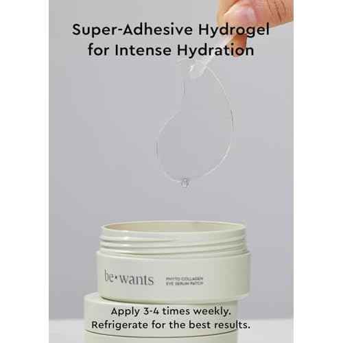 Bewants under eye patches for puffy eyes, Korean under eye mask with vegan collagen and 71.9% bamboo water, patches for dark circles and Cooling, 60 pieces