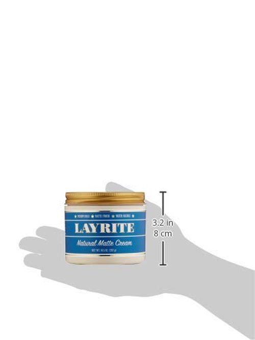 Layrite Natural Matte Cream - 10.5 Oz | Achieve Effortless Style with Flexible Hold