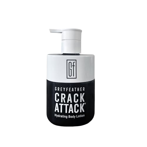 Greyfeather Crack Attack Hand Cream for Dry Cracked Hands Travel Size Moisturizer with Shea Butter & Vitamin E Anti Aging Hand Cream for Men & Women Non-Greasy & Fast Absorbing