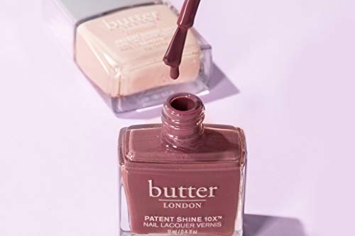 butter LONDON Patent Shine 10X Nail Lacquer Polish, Toff (Purple) - Gel-Like Finish & Chip-Resistant Nail Lacquer Helps Protect & Strengthen Nails - Non-Toxic, Vegan, & Cruelty-Free (0.4 Fl Oz)