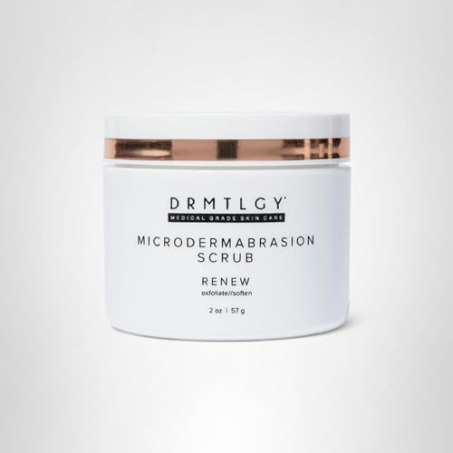 DRMTLGY Microdermabrasion Scrub – Gentle Facial Exfoliating Scrub to Smooth & Polish Skin – Face Exfoliator for Dull, Rough Texture – Pumice Exfoliant – 2 oz