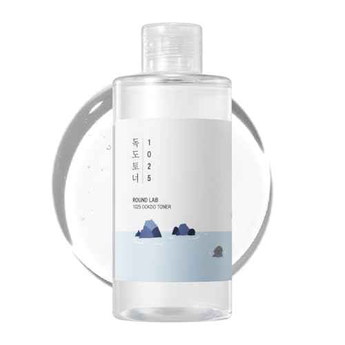 ROUND LAB 1025 Dokdo Toner 6.76 Fl Oz, Oil Control and Reduces Excess Sebum, Gentle Exfoliating Facial Toner, Deep Sea Water for Moisturization, Soft Finish Without Stickiness, Korean Skin Care