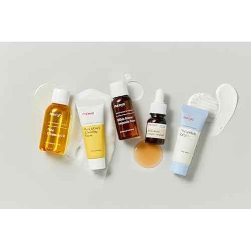 MA:NYO Best Sellers Kit | Travel size Trial & Gift Set | Pure Cleansing Oil, Pure Cleansing Foam, Bifida Biome Ampoule, Bifida Biome Toner, Panthetoin Cream | Korean Skin Care, Skin Repair Solution