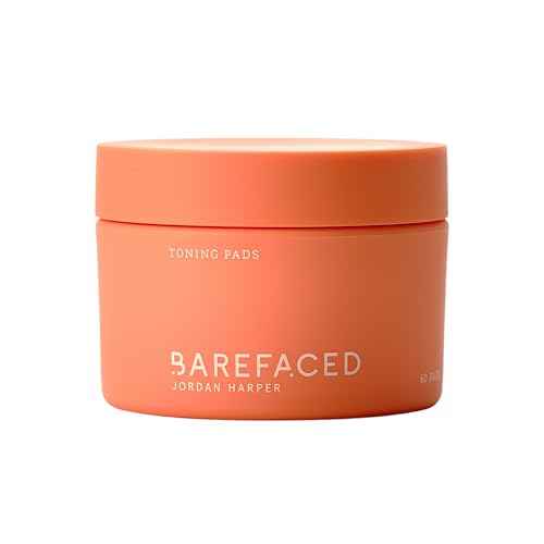 Barefaced Toning Pads (60 count) - Exfoliating Face Pads with 2% Glycolic Acid & Salicylic Acid - Brightens & Cleanses Skin, Clears Pores, Reduces Fine Lines & Wrinkles