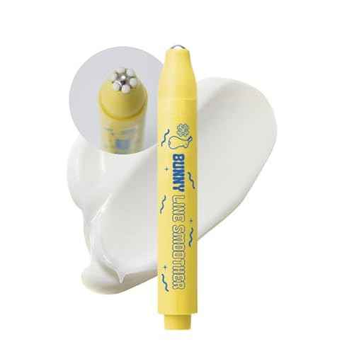 CHASIN' RABBITS Bunny Line Smoother Eye Cream Roller, 0.5 Fl Oz, Eye Serum with Surgical Steel Cooling Stick, Adenosine, Niacinamide, Dark Circles, Fine Lines, Under Eye, Vegan, Korean Skin Care