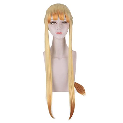 Aadesso demon Kimetsu No Agatsuma Zenitsu Female Long Cosplay Heat Resistant Synthetic Hair s