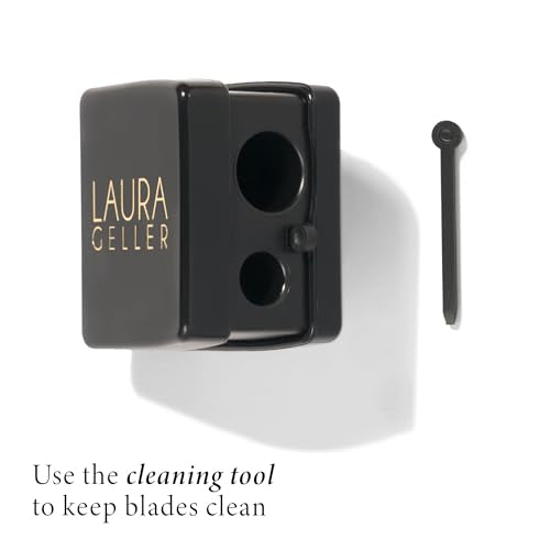 LAURA GELLER NEW YORK Eye + Lip Cosmetic Pencil Sharpener - Easy to Clean - Eyeliner, Lip Liner and Eyebrow Pencil Sharpener