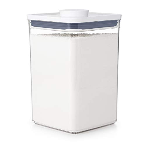 OXO Good Grips POP Container - Airtight Food Storage - Small Square Tall 2.3 Qt Ideal for spaghetti, linguini and lasagna