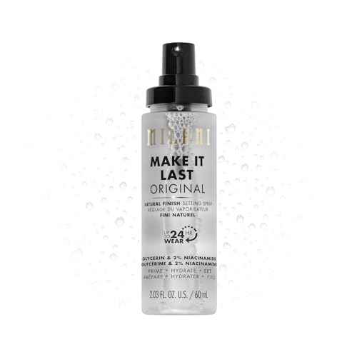 Milani Setting Spray + Primer, Make It Last Original - Natural Finish with Niacinamide for Hydration, Setting Spray for Makeup and Face Primer, 3-in-1 Prime + Hydrate + Set, 2.03 Fl. Oz