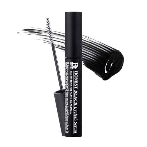 BENTON Honest Black Eyelash Serum - Eyelash Growth Serum for Thicker, Fuller Lashes - Creating a Makeup Look with Black Tint, 0.27 fl. Oz