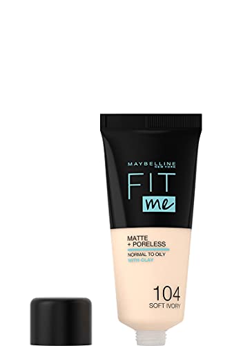 Maybelline New York Fit Me Matte & Poreless Foundation 104 Soft Ivory 30ml