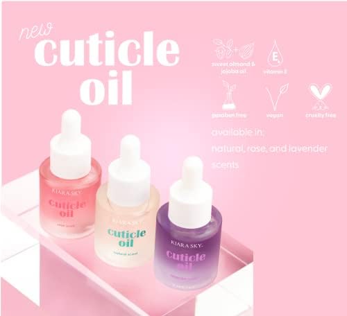 KIARA SKY Hydrating Nail & Cuticle Oil - Nourishing Formula with Natural Rose Scent