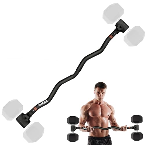 Dumbbell to Barbell Converter Set, Adjustable Weights, 200 lb Capacity, Steel Clamp, Home Gym