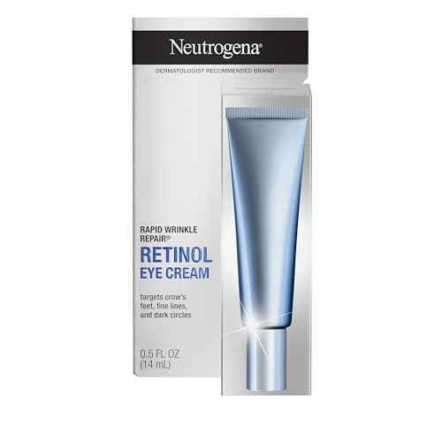 Neutrogena Rapid Wrinkle Repair Retinol Eye Cream for Dark Circles, Daily Anti-Aging Under Eye Cream with Retinol & Hyaluronic Acid to Fight Fine Lines, Wrinkles, & Dark Spots, 0.5 fl. oz