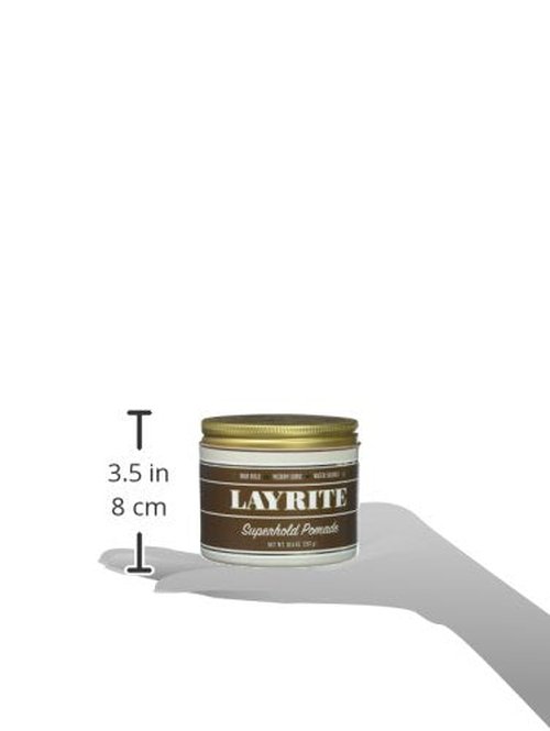 Layrite Superhold Pomade - Maximum Hold Hair Styling Product | 4 Oz for All-Day Control