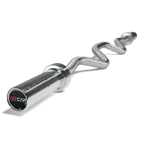 CAP Barbell 48-Inch Super Curl Olympic Barbell for 2-Inch Weight Plates | Multiple Options