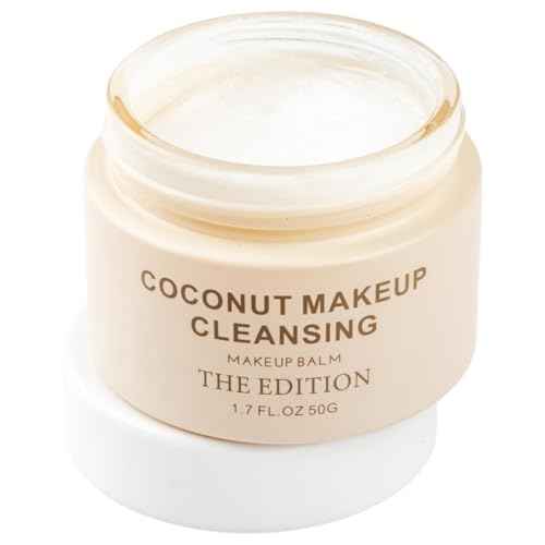 The Edition Coconut Balm Makeup Remover & Cleansing Balm ? Gentle Face & Eye Makeup Cleanser for Waterproof Makeup, Hydrating Skincare for All Skin Types, 50g