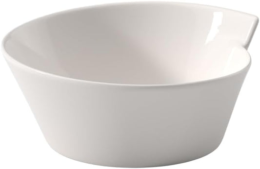 Villeroy & Boch New Wave Large Round Rice Bowl - 20.25 oz Premium Porcelain | Made in Germany, White