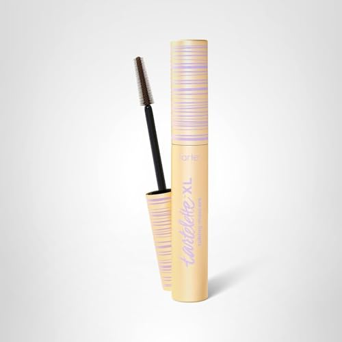 tarte tartelette XL tubing mascara – Lash Extensions in a Tube with Peptide, Extra-Bold Buildable Length & Volume, Smudge-Proof Longwear, Easy-to-Remove, Vegan & Cruelty-Free, full size, brown