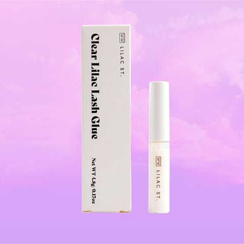 Lilac St - Lilac Lash Glue (Clear) - Beginner Lash Cluster Glue - Precise Brush Tip Applicator - Strong Hold & Easy Removal - Waterproof - Sensitive Eyes Safe - Cruelty Free, Vegan, Women Founded