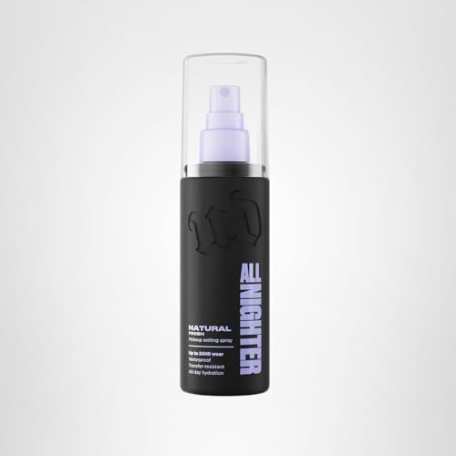 Urban Decay All Nighter Waterproof Makeup Setting Spray - Natural Finish, Up to 24HR Wear, Ultra-Fine Facial Mist, Hydrating Foundation Face Primer, Smudge-Proof, Transfer-Resistant - 4 fl oz
