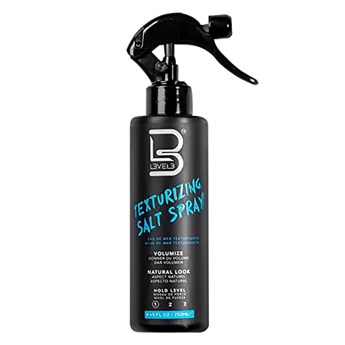 Level 3 Sea Salt Texturizing Spray - Creates Beachy Waves and Texture - Casual Hair Finish (3.38 Fl Oz)
