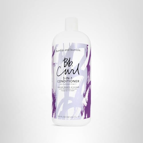 Bumble and bumble. Curl 3-in-1 Conditioner | Leave-In, Rinse Out, CoWash | Anti Frizz + Color Safe | Coily, Curly, Wavy Hair | With Jojoba, Avocado + Coconut Oil | Pump Sold Separately, 33.8 Fl Oz