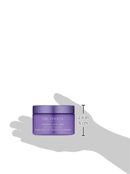 Obliphica Seaberry Hair Mask - Deep Conditioning Treatment for Dry, Damaged Hair - 8.5 Ounces