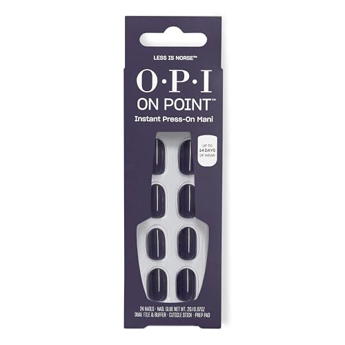 OPI On Point Put it in Neutral | Short Round Soft Nude Beige Pink Press On Nails | 24 Count with Nail Glue | Long Lasting, Reusable, Non-damaging | Fall 2025 Shades
