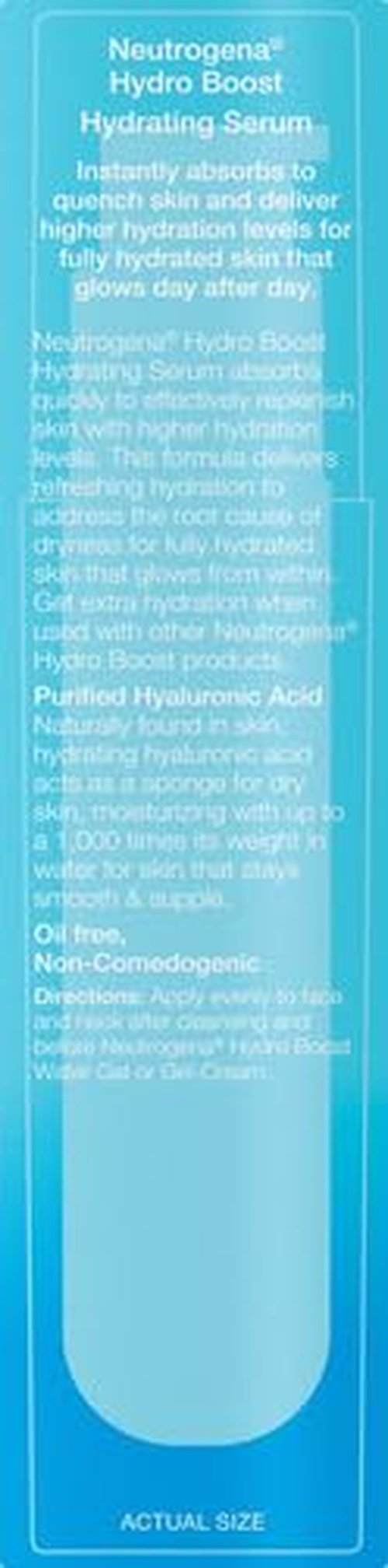 Neutrogena Hydro Boost Serum - Hydrating Hyaluronic Acid Formula for Glowing Skin | Oil-Free, 1 fl. oz