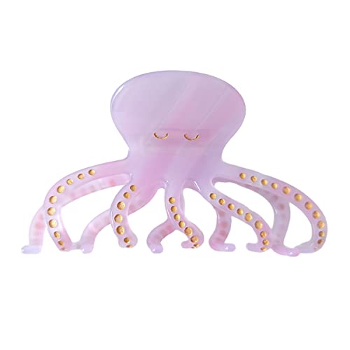 Big Octopus Hair Clips,Cellulose Acetate Hair Clips,Small Claw Clips for Girl,Hair Accessories