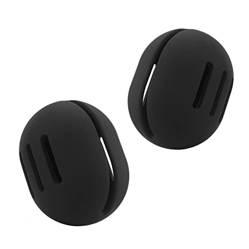 FERYES 2 PCS Makeup Sponge Holder – Shatterproof Eco-Friendly Silicone Beauty Make Up Blender Case for Travel - Black