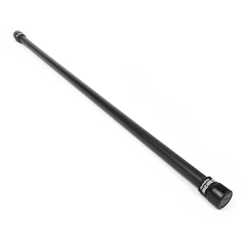 Body Sport Weighted Bar ? Strength Training Workout Bar for Men and Women ? Durable Curl Bar with Secure Rubber Grip for at Home or Gym ? For Yoga, Pilates, Physical Therapy, Resistance Training, and More