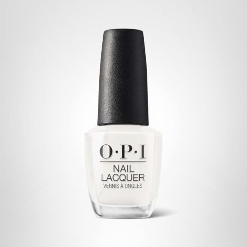 OPI Nail Lacquer Funny Bunny | Sheer Soft White Crème Chip Resistant Nail Polish | Fast Drying, Streak Free