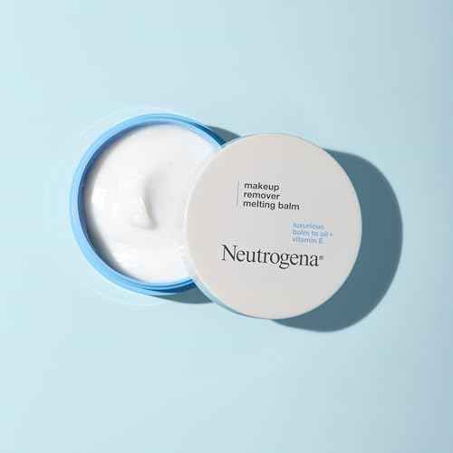 Neutrogena Makeup Remover Melting Balm to Oil with Vitamin E, Gentle and Nourishing Cleansing Balm for Eyes, Lips, or Face, Travel-Friendly for On-the-Go, 2.0 oz