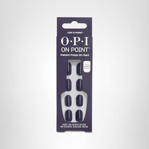 OPI On Point Put it in Neutral | Short Round Soft Nude Beige Pink Press On Nails | 24 Count with Nail Glue | Long Lasting, Reusable, Non-damaging | Fall 2025 Shades