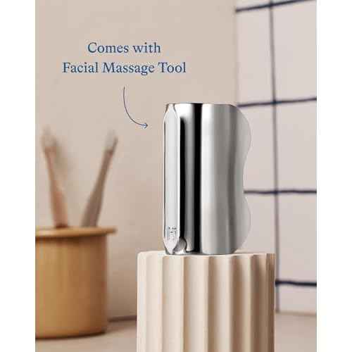 Harry's Cooling Eye Kit for Men - Gua Sha Depuffing Facial Massage Tool and 2 Cooling Eye Sticks