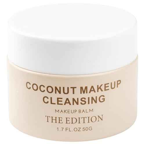 The Edition Coconut Balm Makeup Remover & Cleansing Balm ? Gentle Face & Eye Makeup Cleanser for Waterproof Makeup, Hydrating Skincare for All Skin Types, 50g