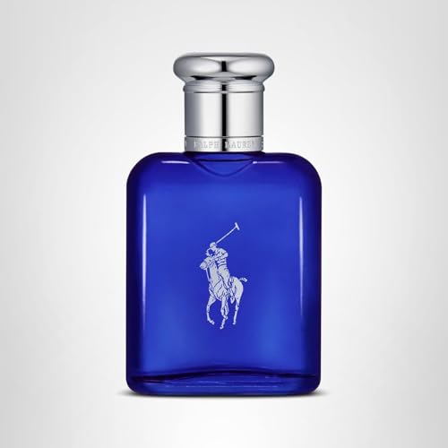 RALPH LAUREN FRAGRANCES Polo Blue - Eau de Toilette - Men's Cologne - Aquatic & Fresh - With Citrus, Sage, and Suede - Medium Intensity - 2.5 Fl Oz