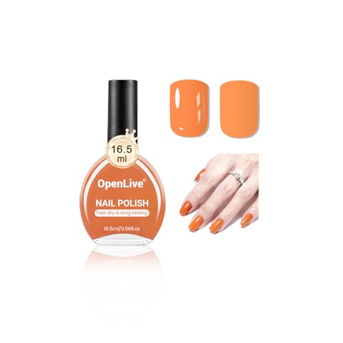 OpenLive 16.5ml Pink Nail Polish Large Volume Quick Drying Nail Polish, Fast Drying and Long Lasting Color Nail Art DIY Home Manicure Gift for Women