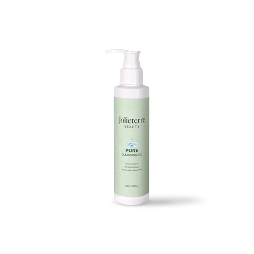 Jolieterre Pure Cleansing Gel, Hydrating Facial Cleanser with Botanical Extracts, 5.07 fl oz