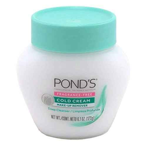 Ponds Cold Cream Make-Up Remover Fragrance-Free 6.1 Ounce (Pack of 2)