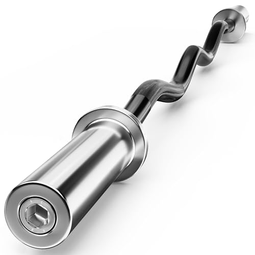 Olympic Barbell Weight Bar for Weightlifting, Bench Press Bar 7ft/6ft/5ft for Strength Training, Rated 500lbs/400lbs/330lbs Weight Capacity
